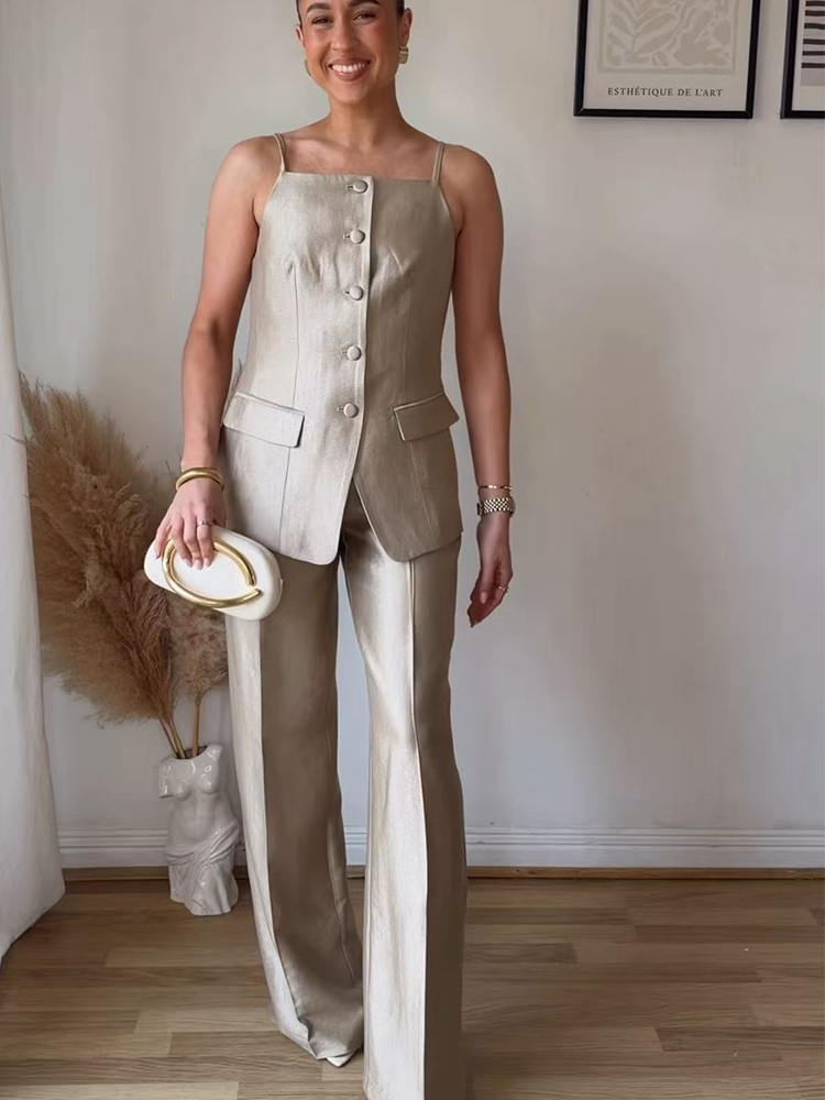Elegant Commute Pants Set For  - Pocket Square Set avis et prix