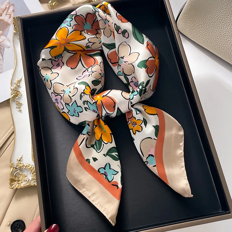 Luxury Square Scarf For Women  - Silk Neck Scarf avis et prix