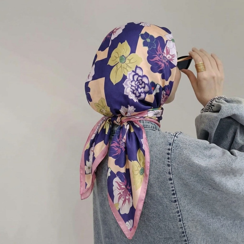 Print Silk Scarf Fashion Turba - Silk Neck Scarf avis et prix