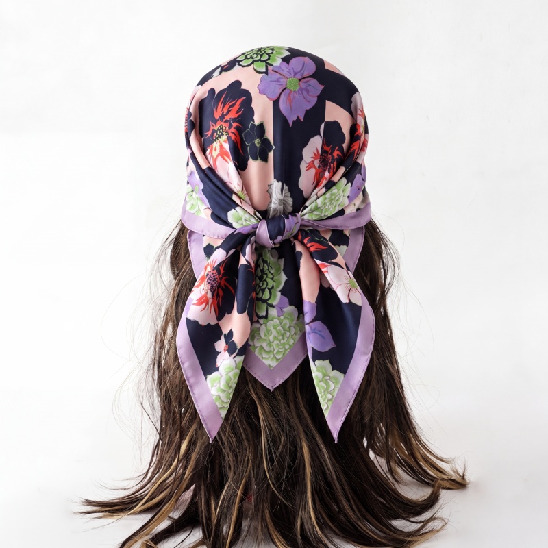 Print Silk Scarf Fashion Turba - Silk Neck Scarf avis et prix