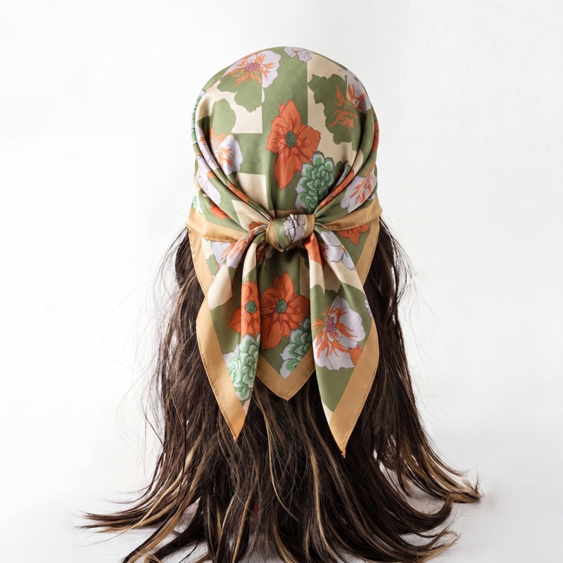 Print Silk Scarf Fashion Turba - Silk Neck Scarf avis et prix