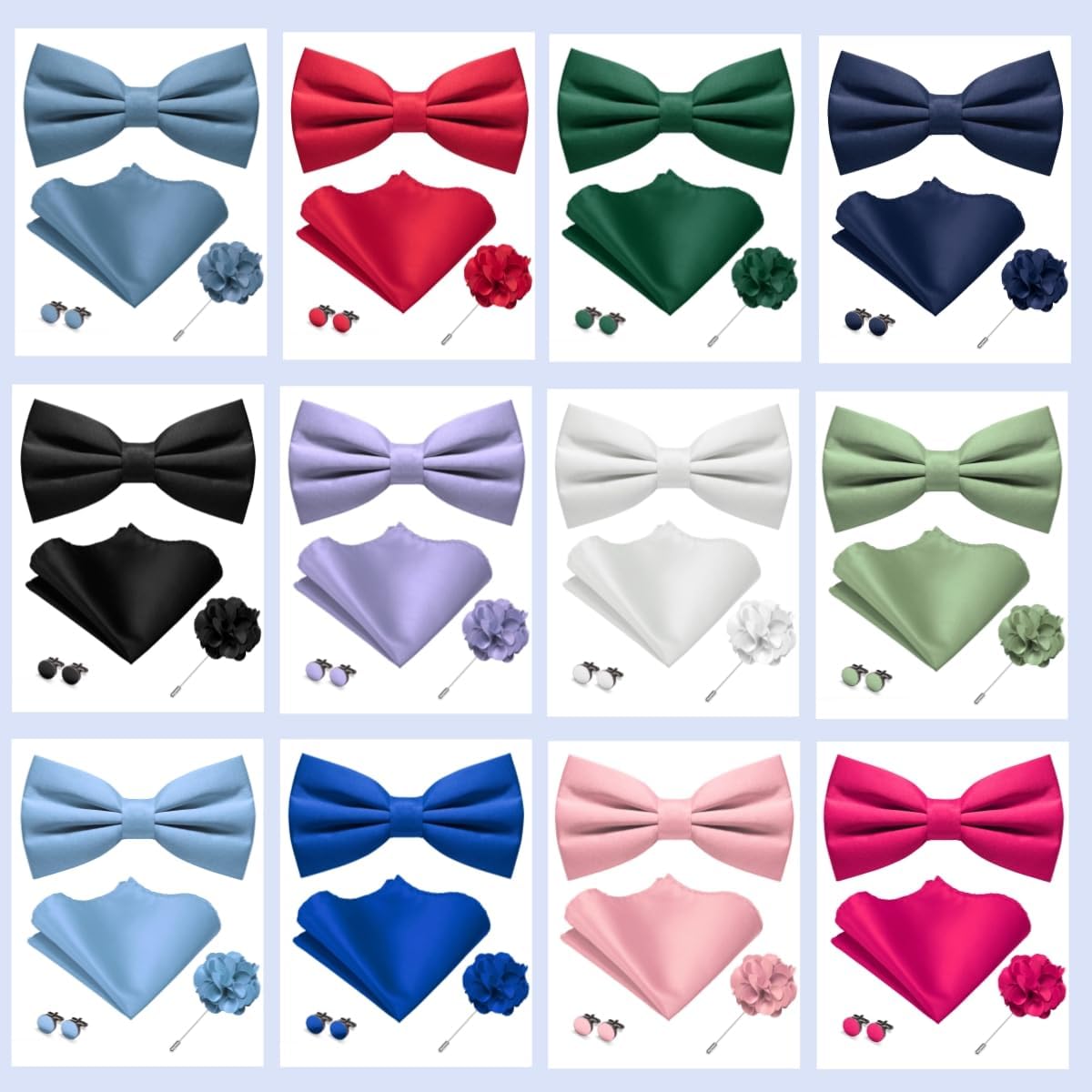Pre-tied Bow Tie and Pocket Sq - Bow Tie Pre Tied avis et prix