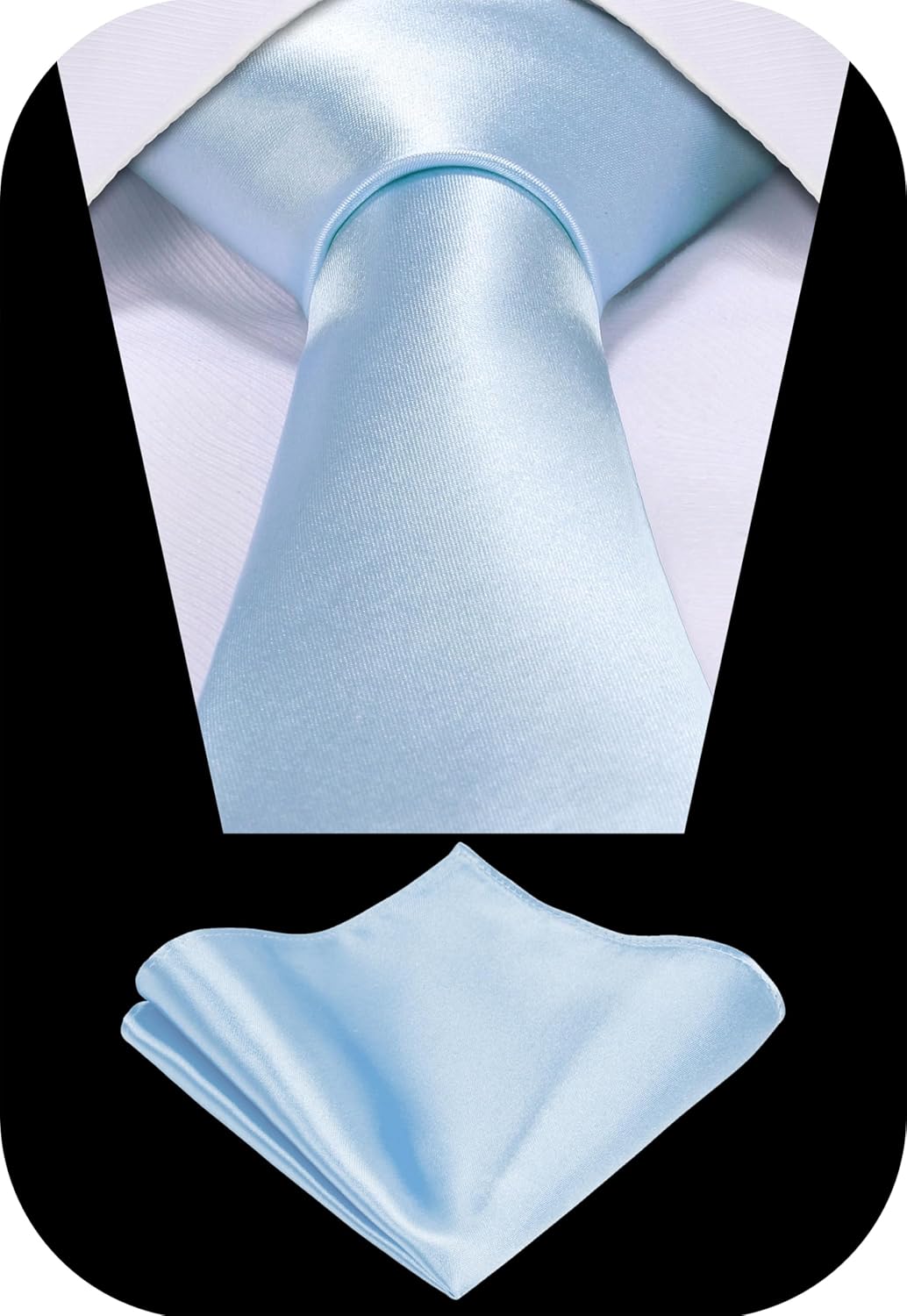5-Piece Tie Set in White or Bl - Pocket Square Set avis et prix
