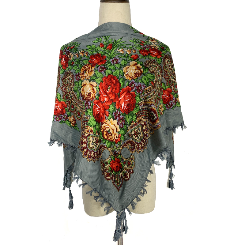90*90cm WomenRussian Floral Sq - Bandana Cotton avis et prix