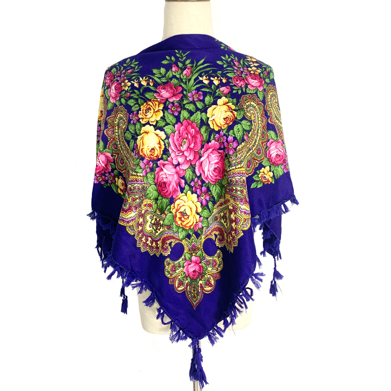 90*90cm WomenRussian Floral Sq - Bandana Cotton avis et prix