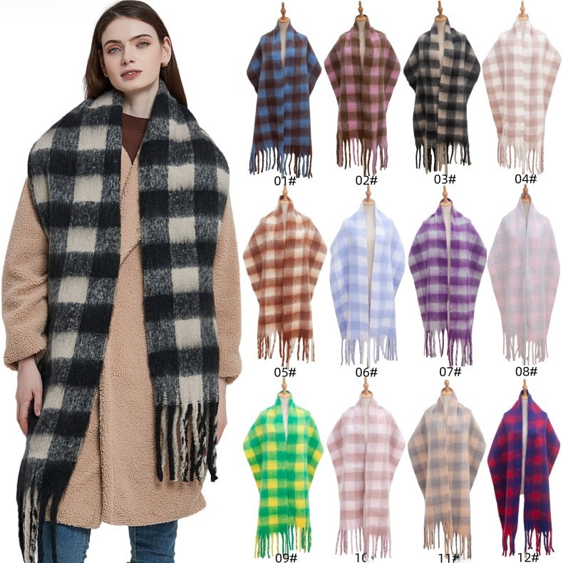 Thick Tassel Scarf Shawl Women - Pashmina Wrap Large avis et prix