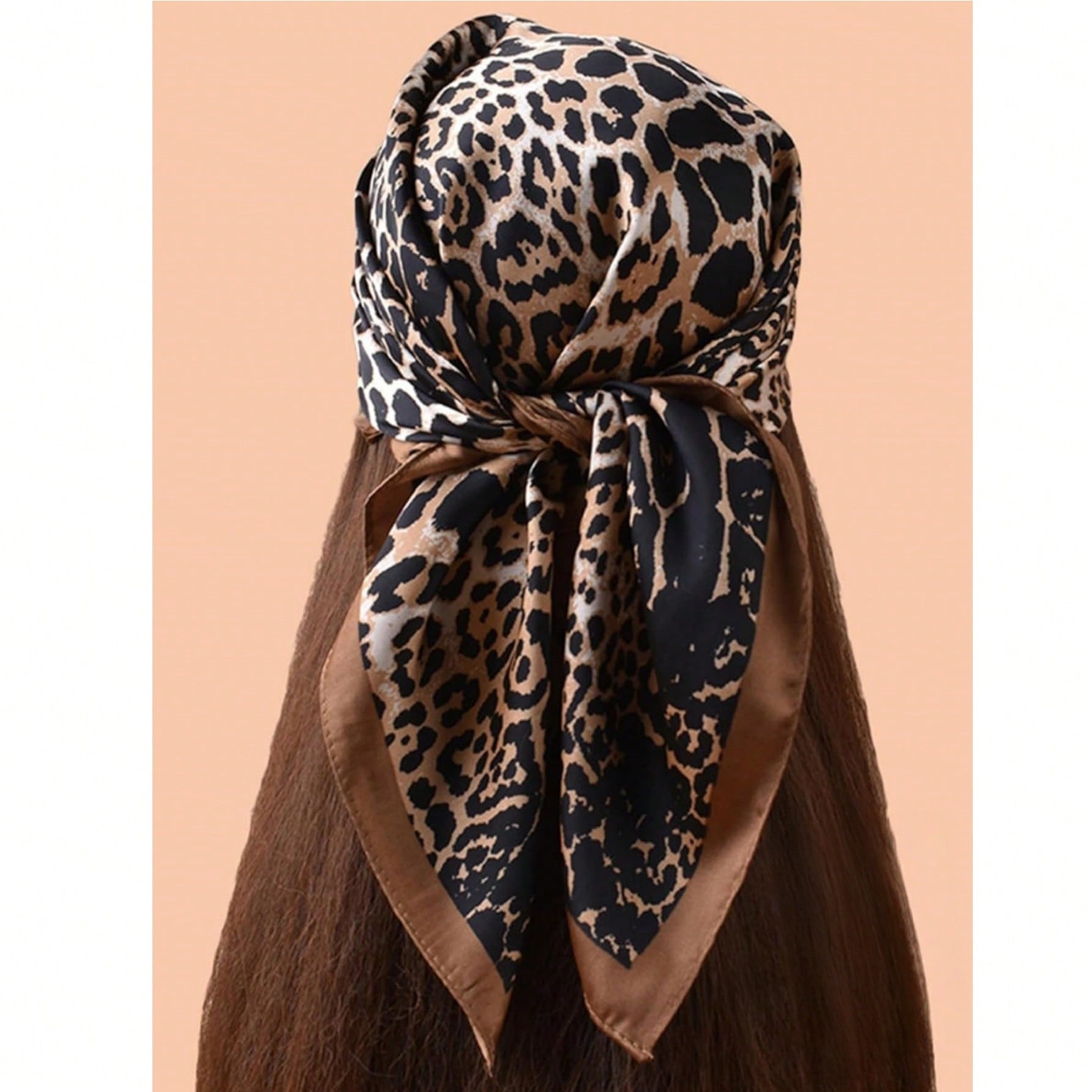 1pc Luxury Brand Leopard Print - Bandana Cotton avis et prix