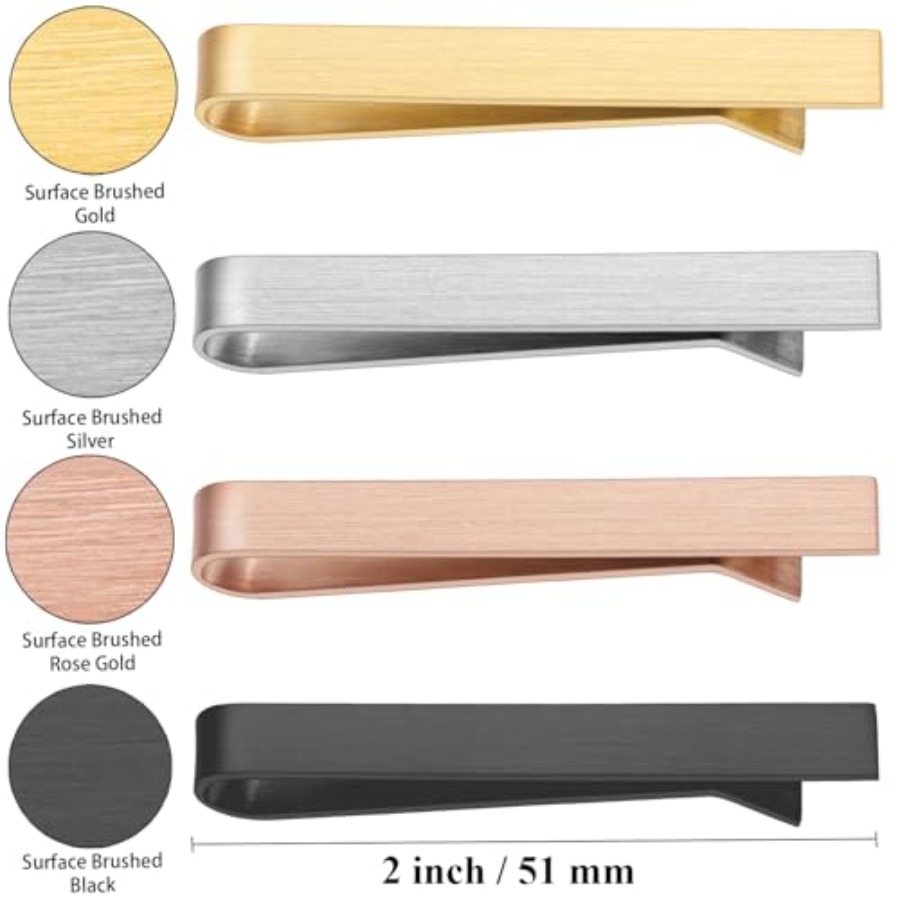 HAWSON 2 inch Tie Clips for Me - Tie Bar Set Gift avis et prix