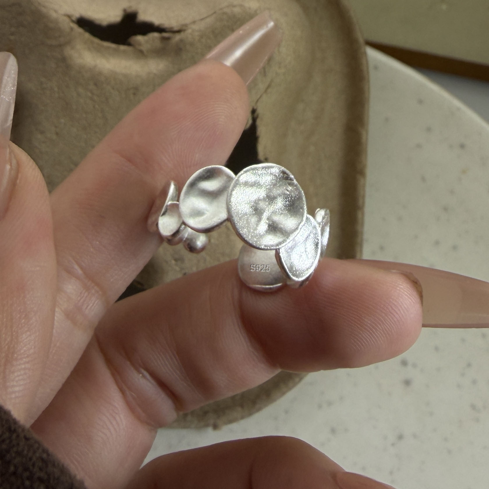 925 Sterling Silver Rings for  - Tie Clip Silver avis et prix