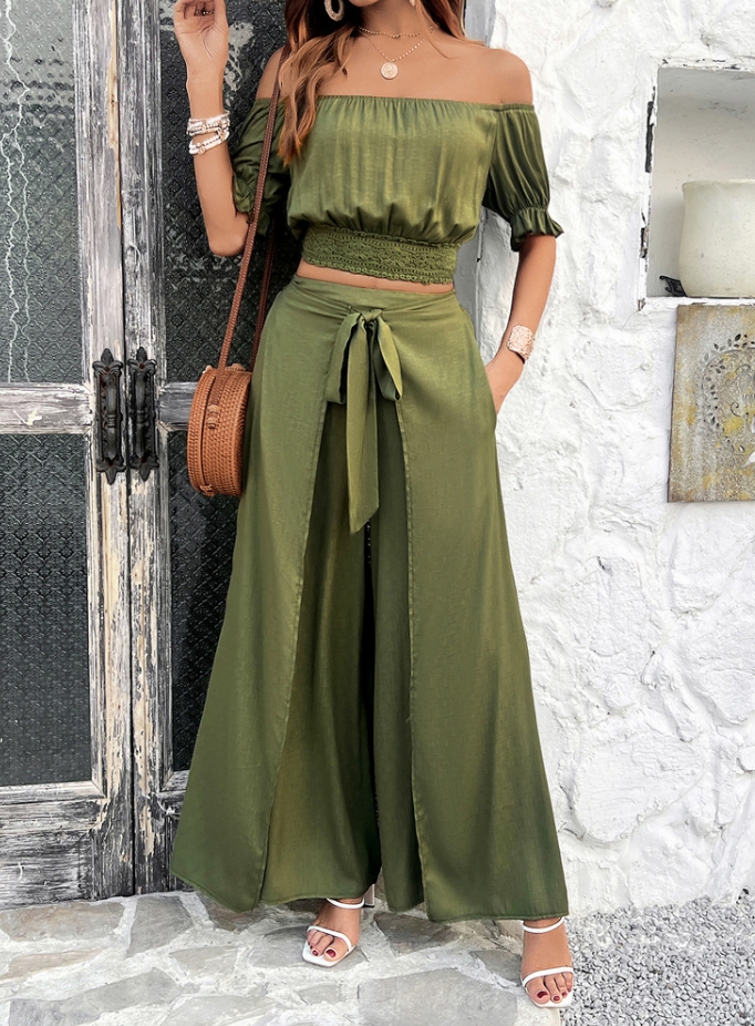 Two Piece Set Women Outfit Sum - Pocket Square Set avis et prix