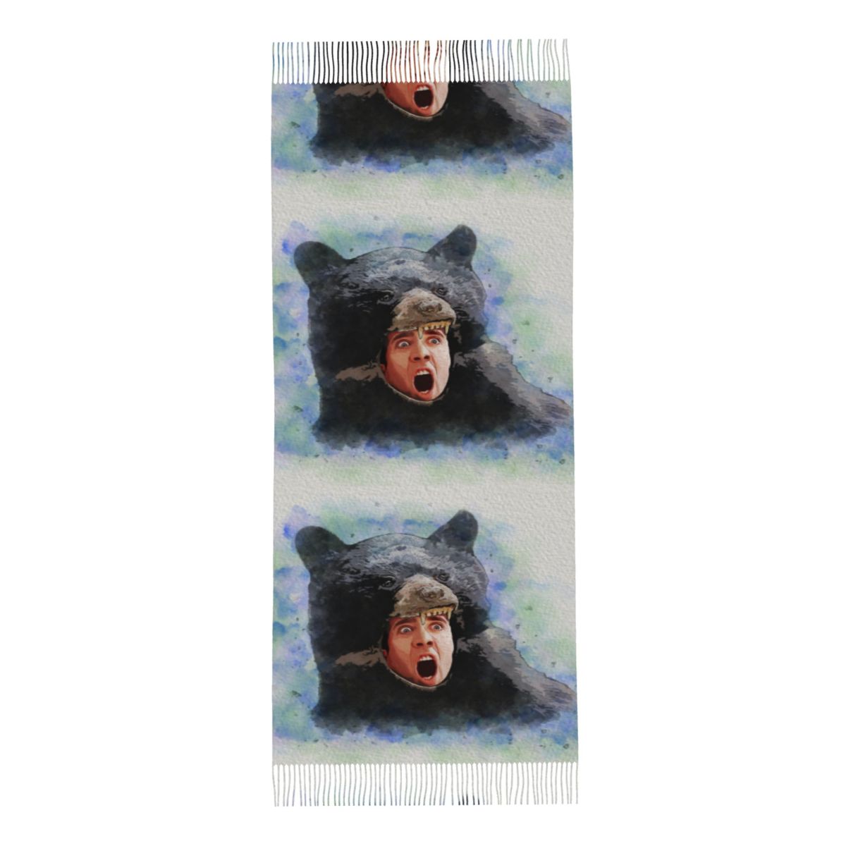 Cage Bear Watercolor Scarf for - Pashmina Wrap Large avis et prix