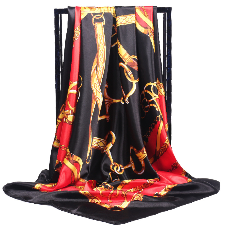 90*90cm Ladies Silk Scarf Band - Scarf Silk Square avis et prix