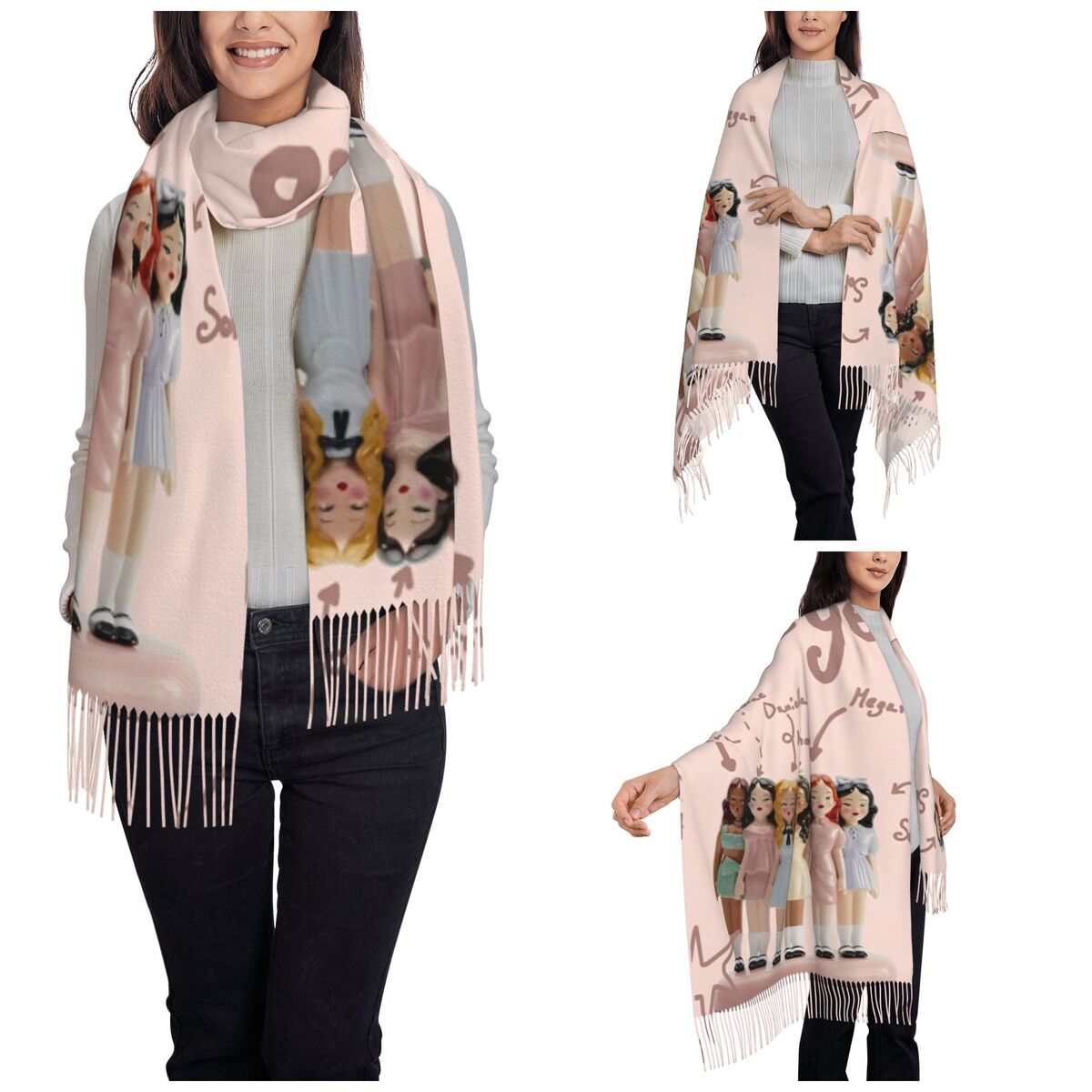 Katseye Kpop Idol Shawl Wrap W - Pashmina Wrap Large avis et prix