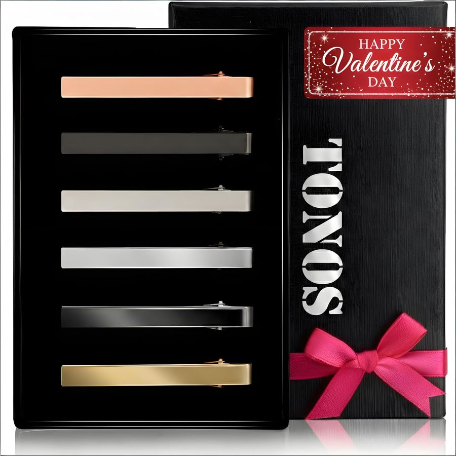 Clips for Men, 6 PACK Tie Clip - Tie Bar Set Gift avis et prix