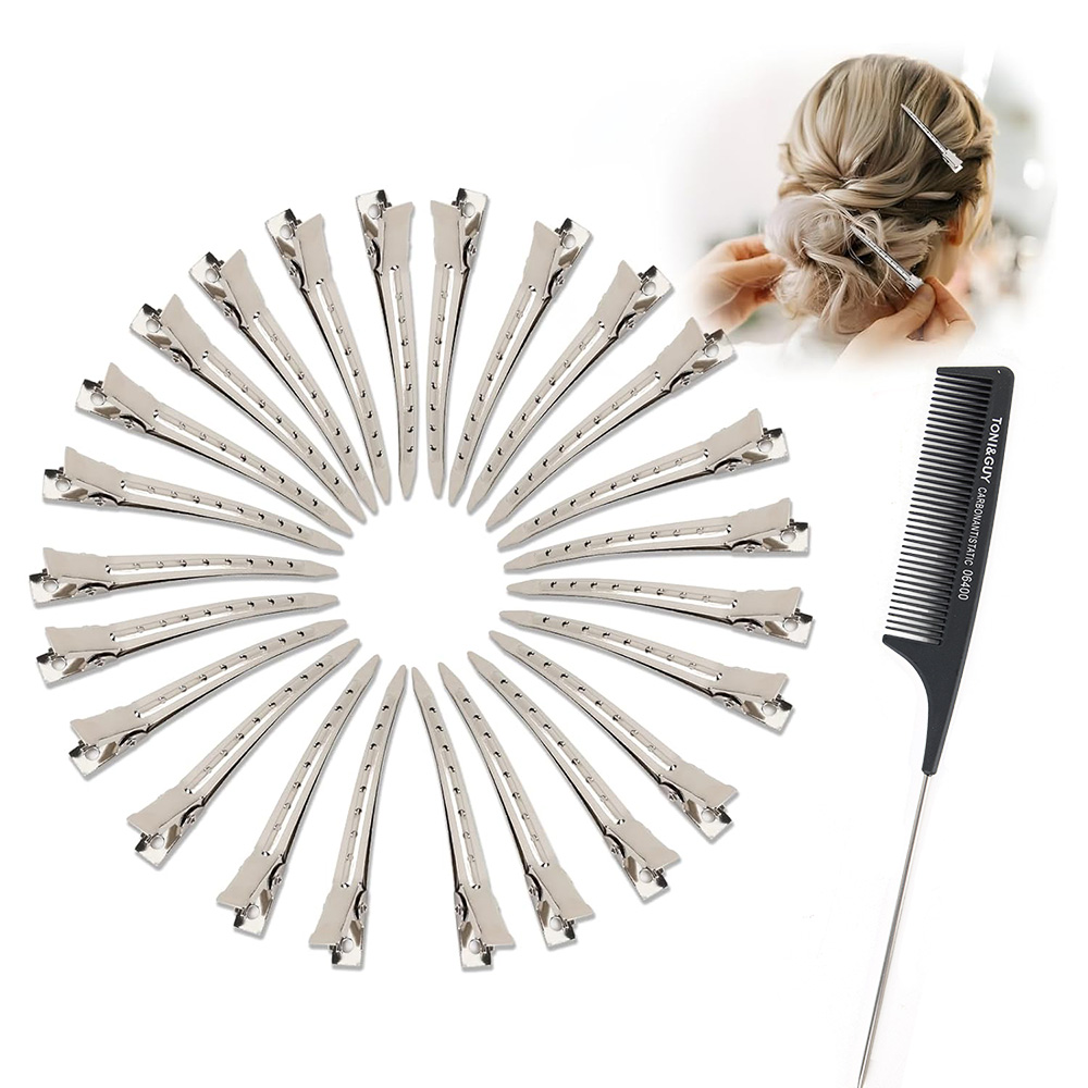 24pcs Silver Hair Clips For St - Tie Clip Silver avis et prix