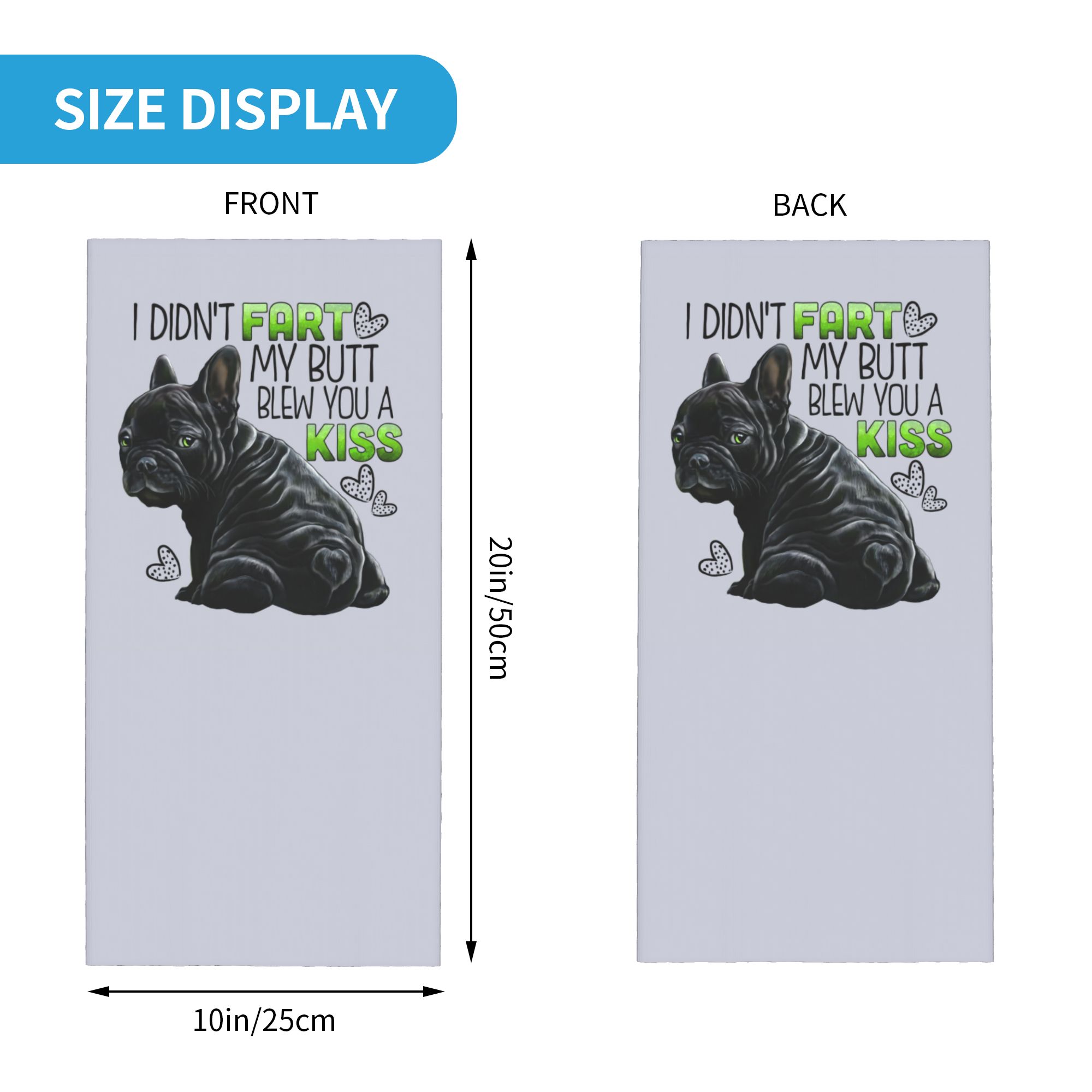 Custom Cute French Bulldog Win - Neck Warmer Tube avis et prix