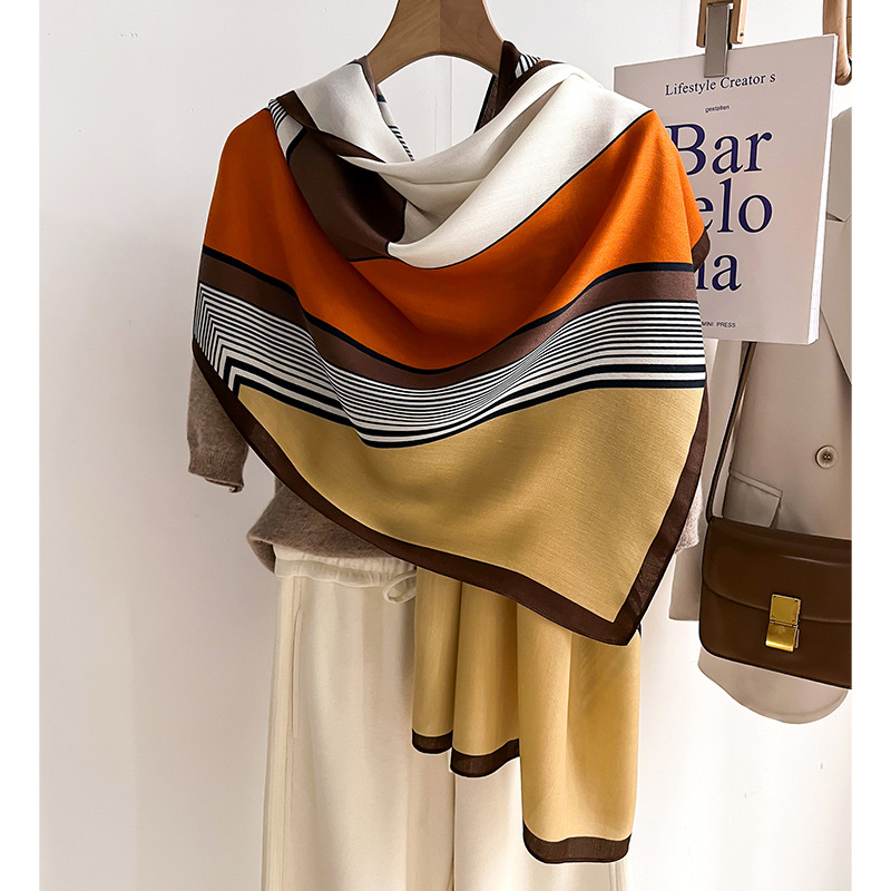 Luxury Brand Scarf  Wool Cotto - Pashmina Wrap Large avis et prix