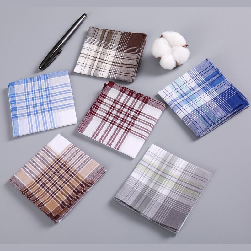 12Pcs Men's Pure Cotton Handke - Handkerchief Cotton Men avis et prix