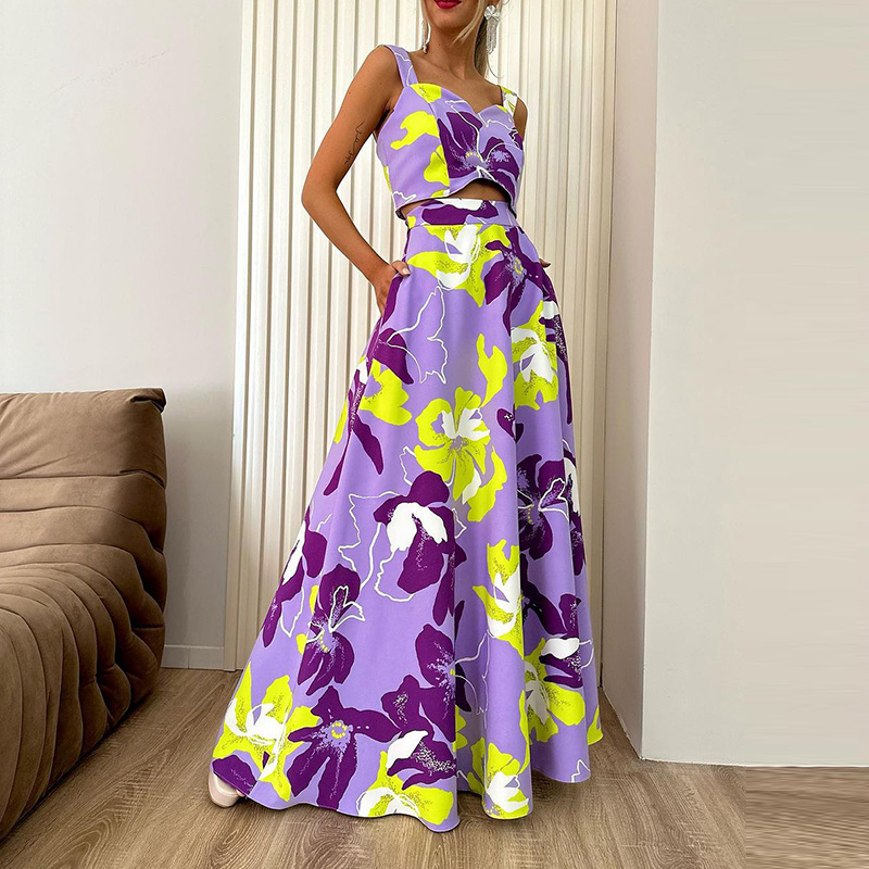Sexy Off Shoulder Sling Top &  - Pocket Square Set avis et prix