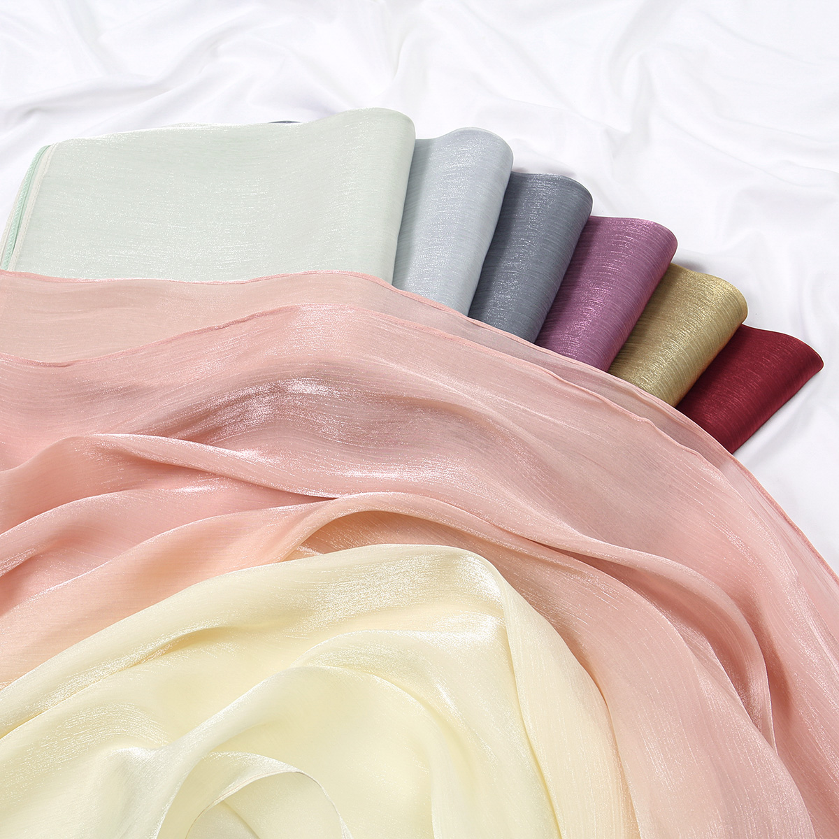 Gradient Twinkle Silk Hijab Sc - Head Wrap Turban avis et prix
