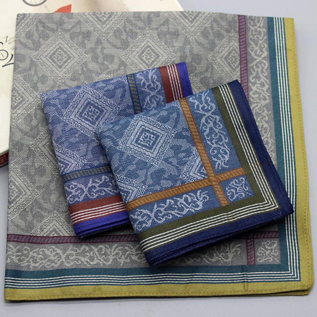3pcs Mens Plaid Wedding Handke - Handkerchief Cotton Men avis et prix