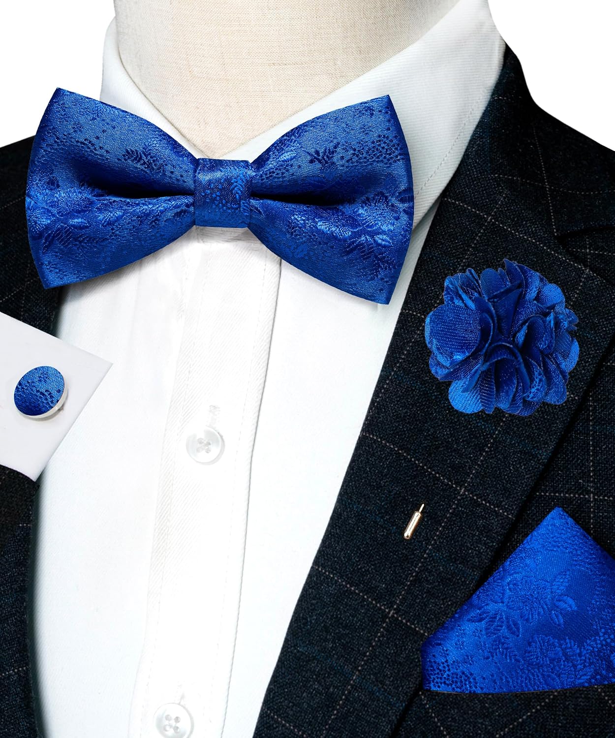 Floral Pre-tied Bow Tie Set wi - Bow Tie Pre Tied avis et prix