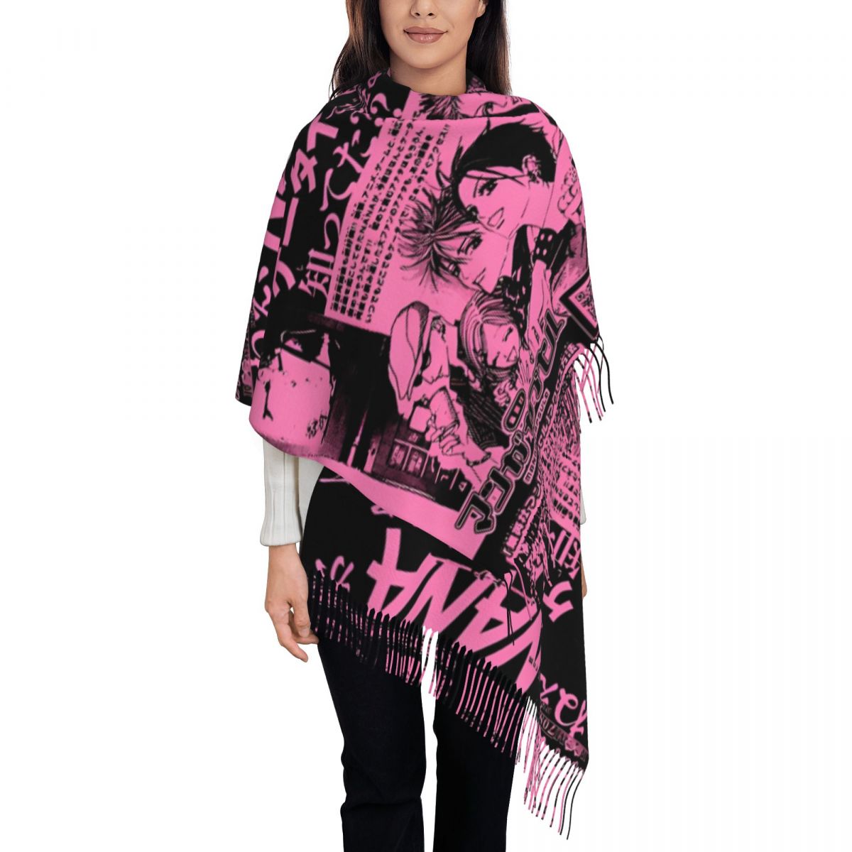 Women's Scarf with Tassel Nana - Pashmina Wrap Large avis et prix