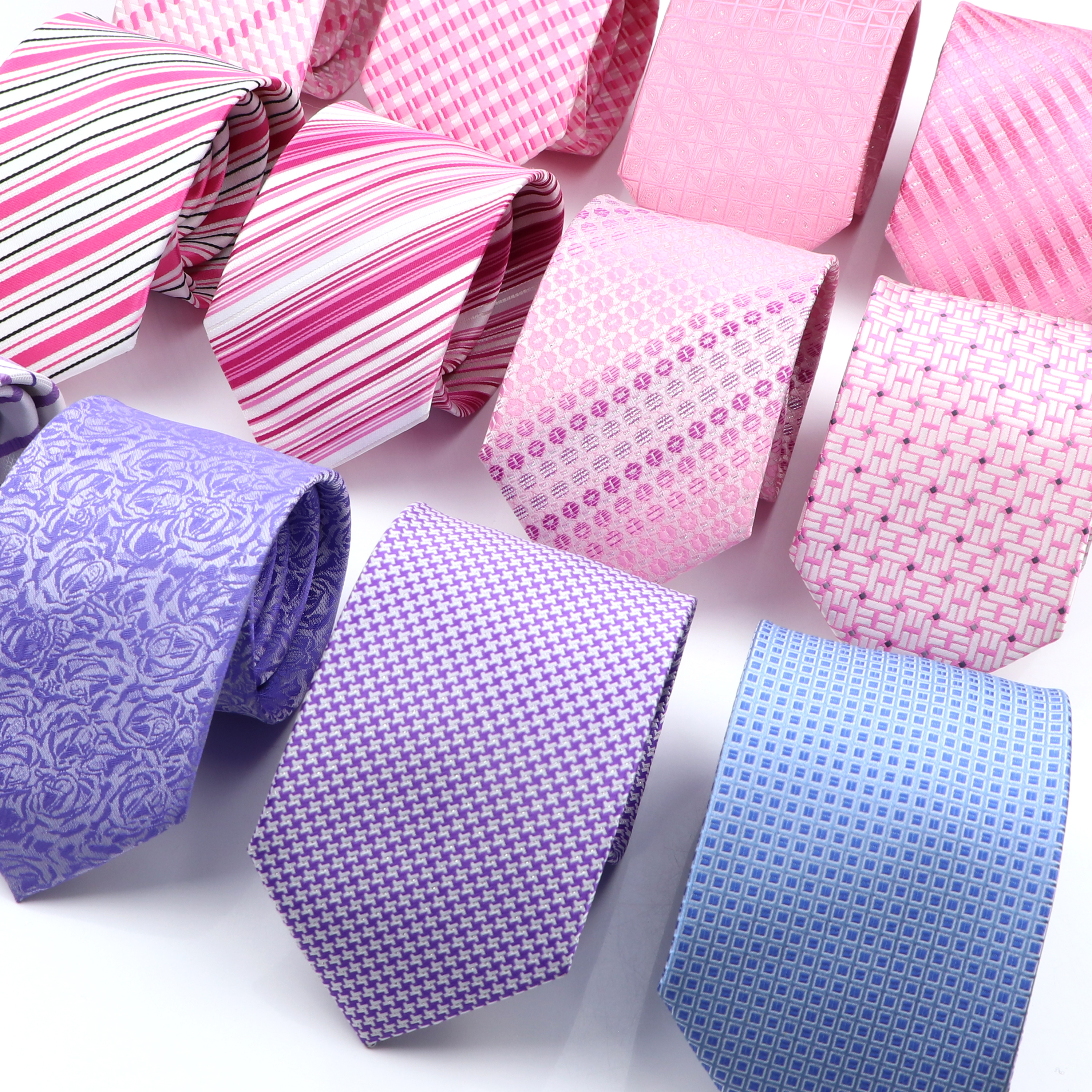 New Bright Pink Men Ties Class - Skinny Tie Men avis et prix
