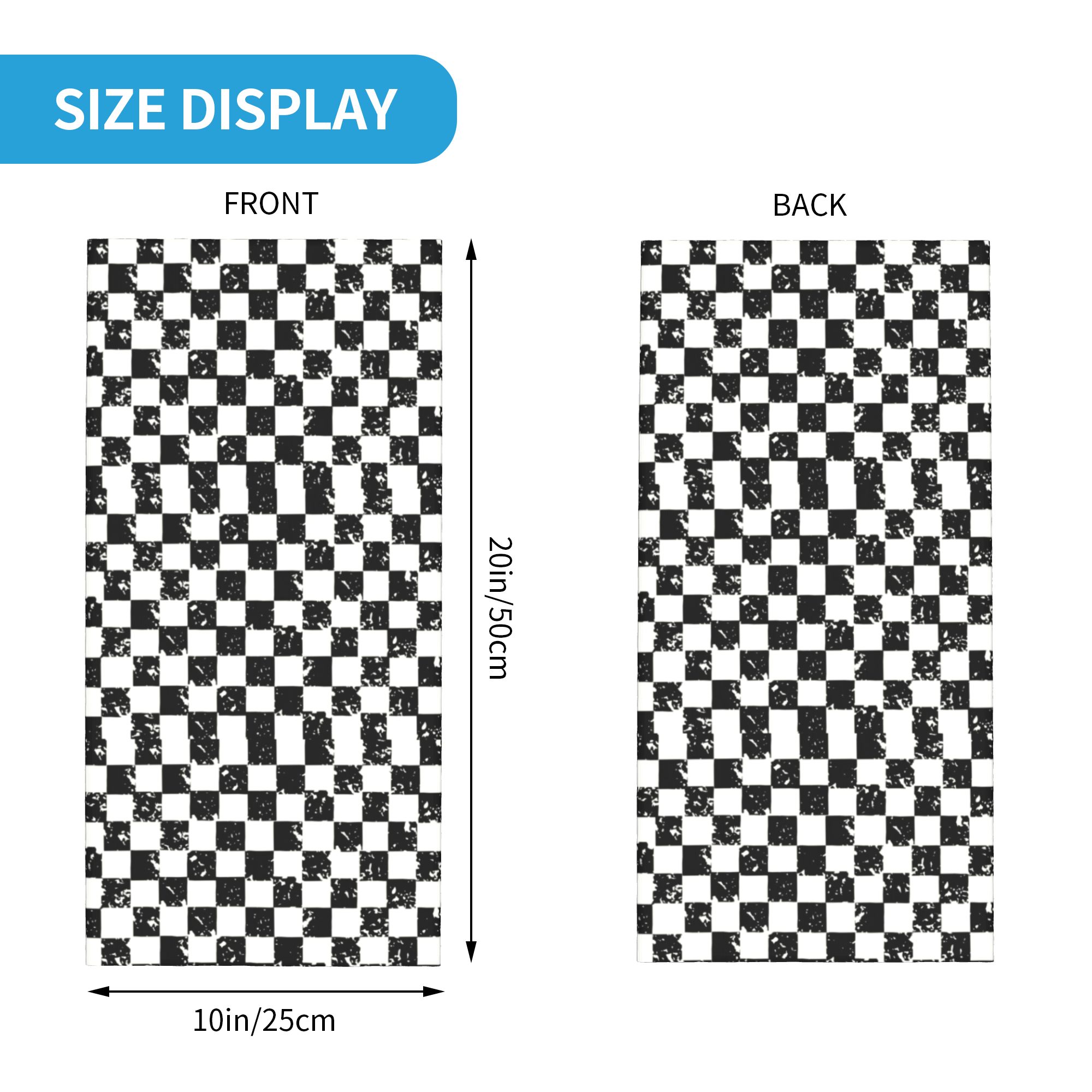 Custom Retro Checkered Flag Wi - Neck Warmer Tube avis et prix