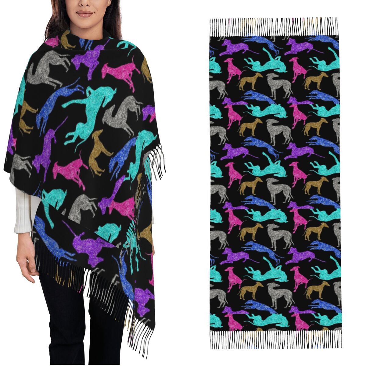 Greyt Greyhound Combo Scarf Wa - Pashmina Wrap Large avis et prix