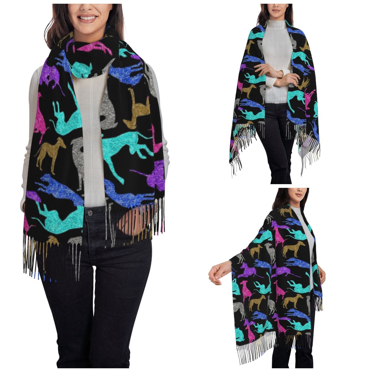 Greyt Greyhound Combo Scarf Wa - Pashmina Wrap Large avis et prix