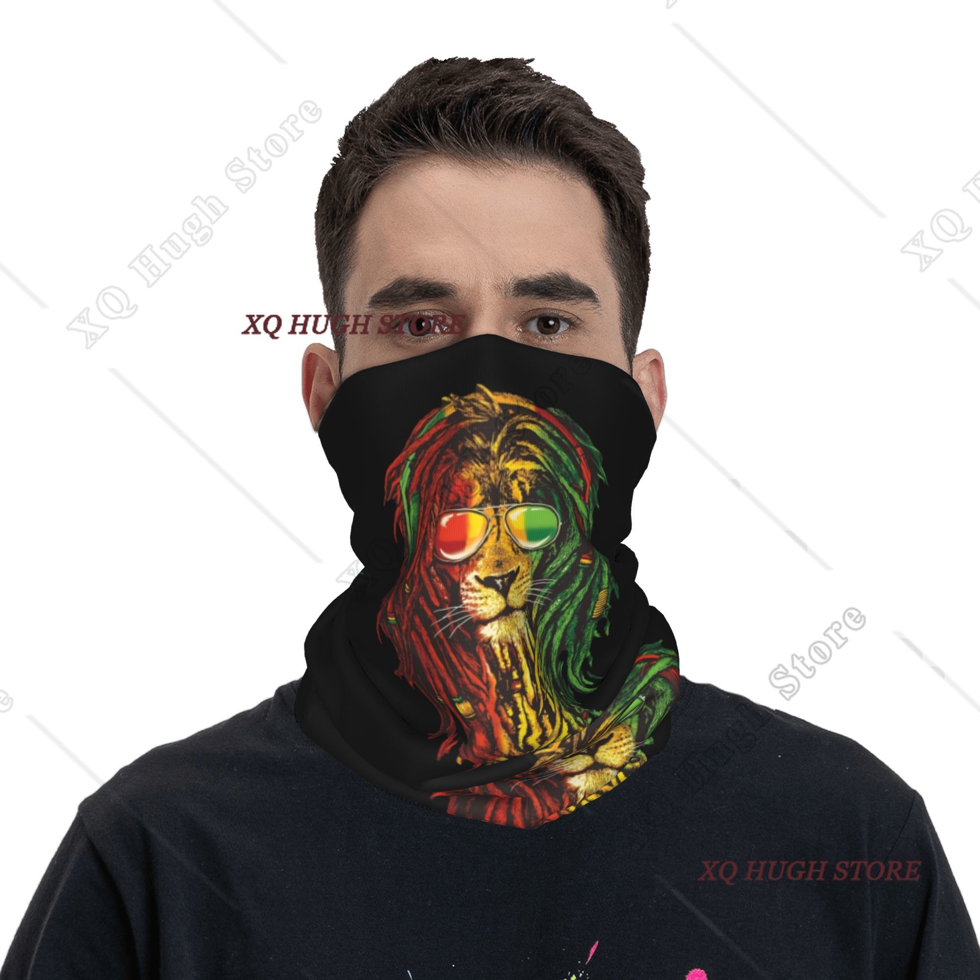 Rasta Reggae Lion Sunglass Art - Neck Warmer Tube avis et prix