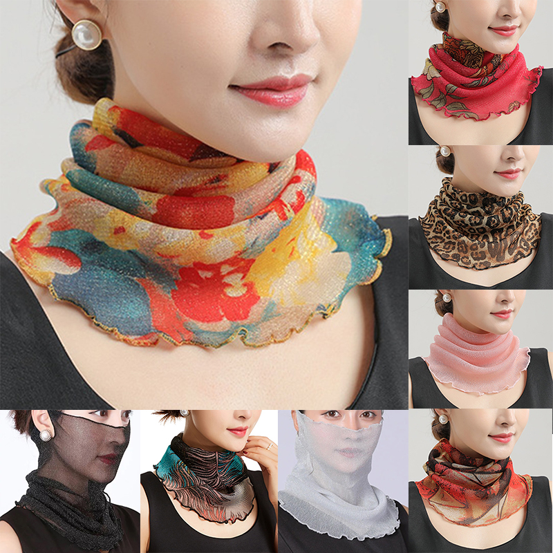 Spring Summer Chiffon Neck Col - Ascot Neck Scarf avis et prix