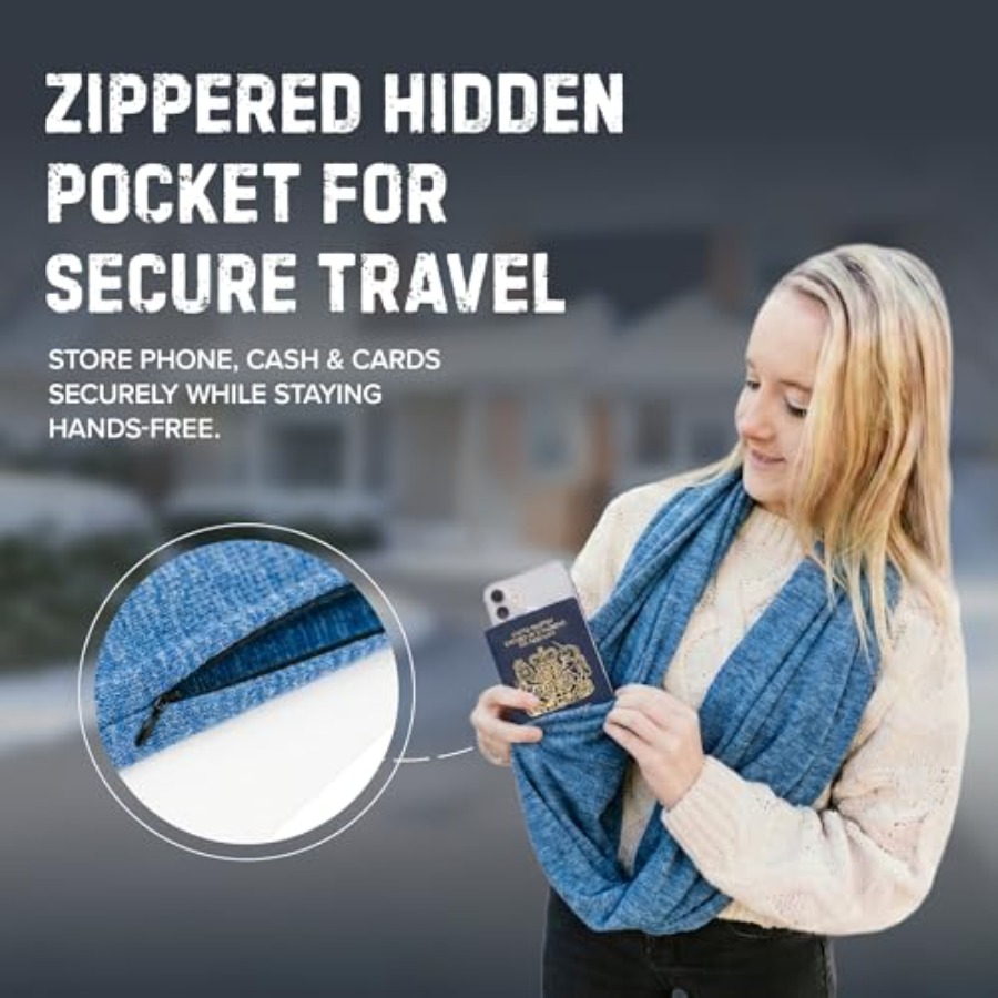 Infinity Travel Scarf Loop wit - Infinity Scarf Knit avis et prix
