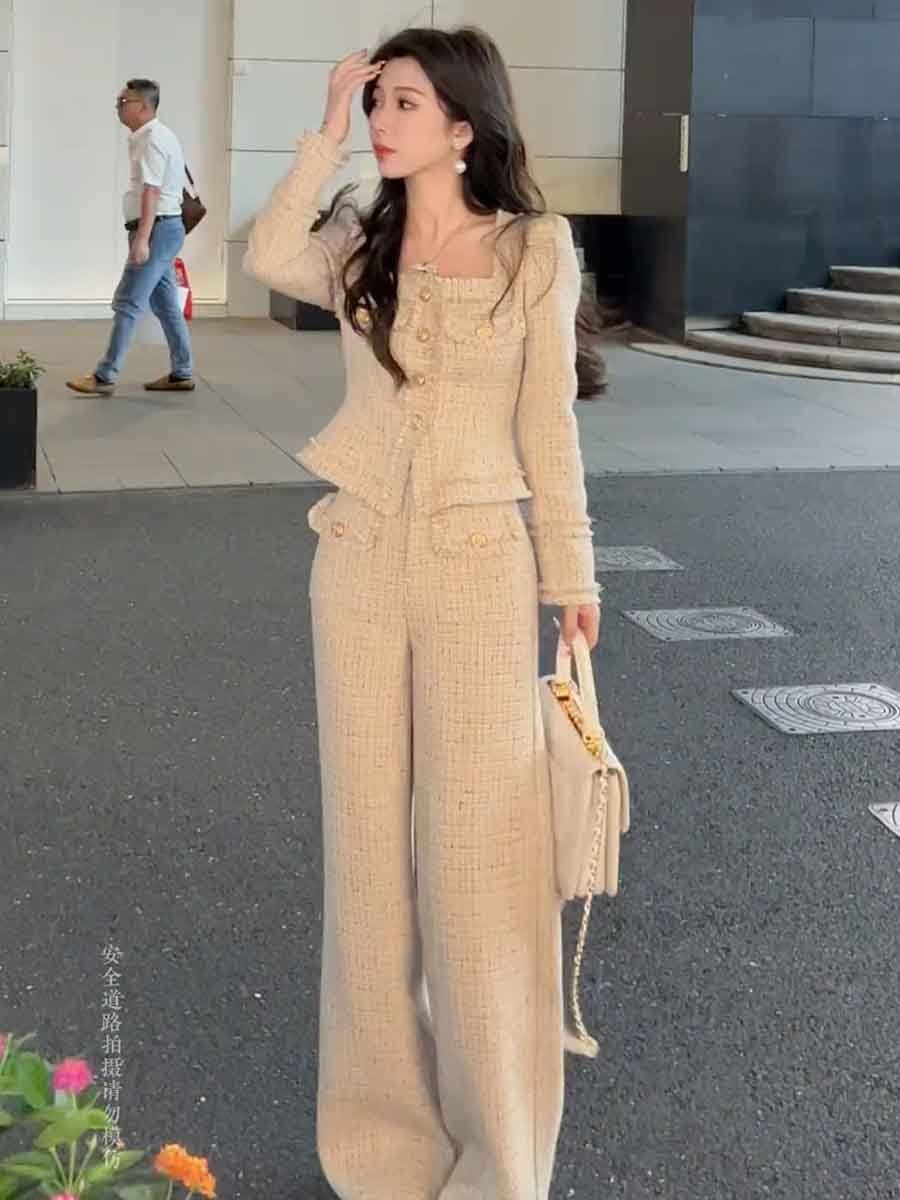 2024 Winter Women's Fashion an - Pocket Square Set avis et prix
