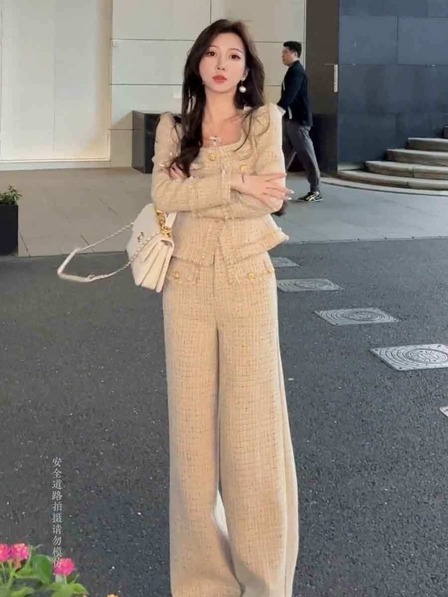 2024 Winter Women's Fashion an - Pocket Square Set avis et prix