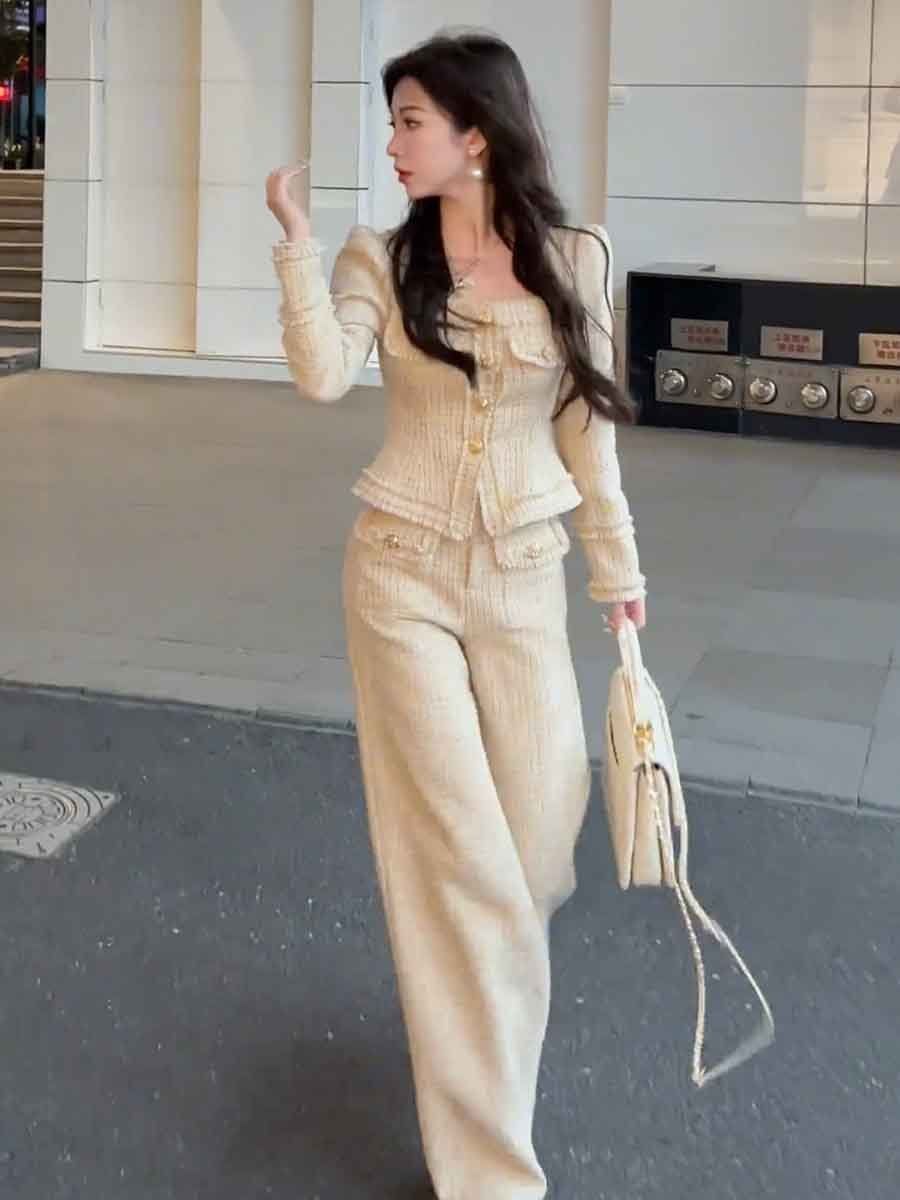 2024 Winter Women's Fashion an - Pocket Square Set avis et prix