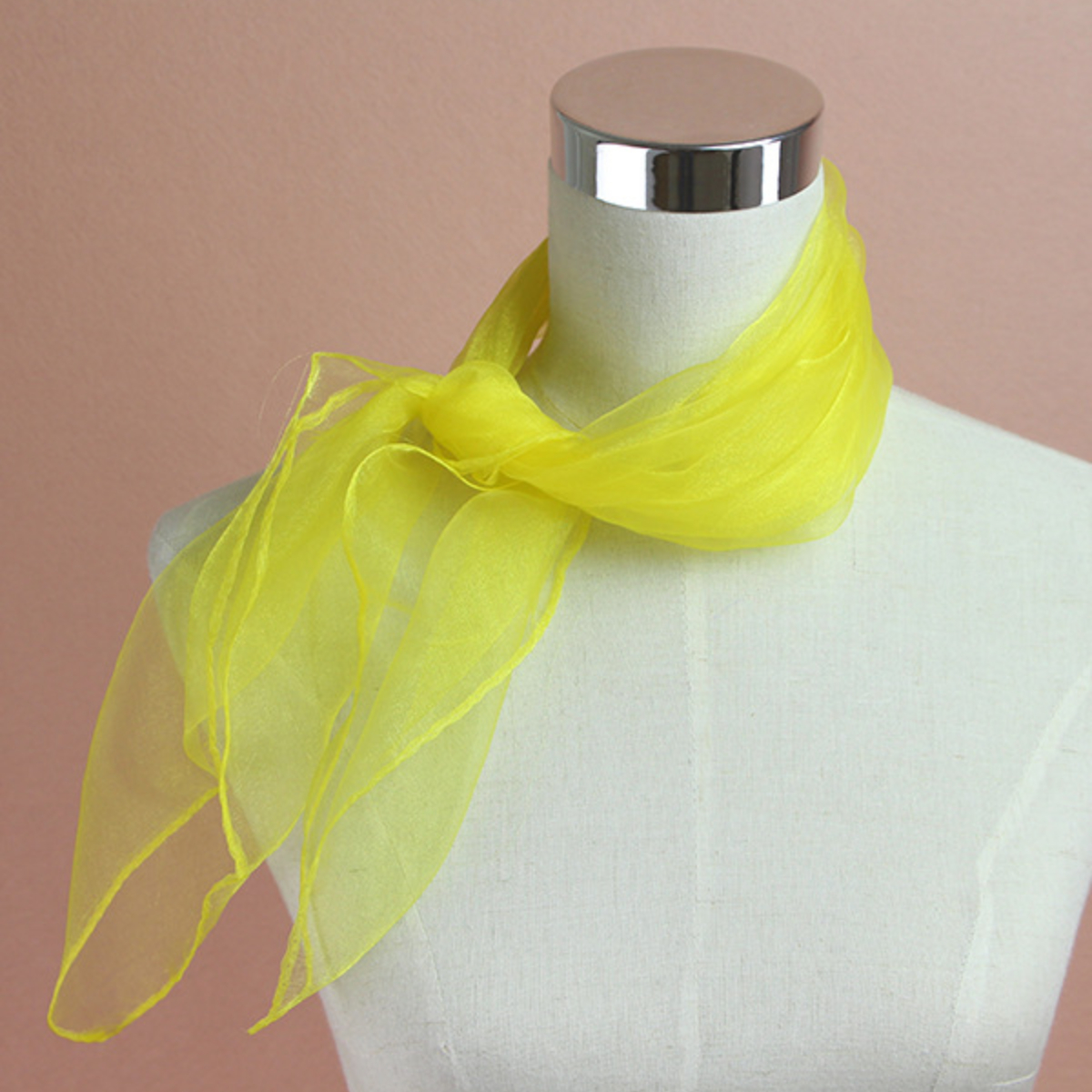 1pc 60x60cm Candy Colors Sheer - Ascot Neck Scarf avis et prix