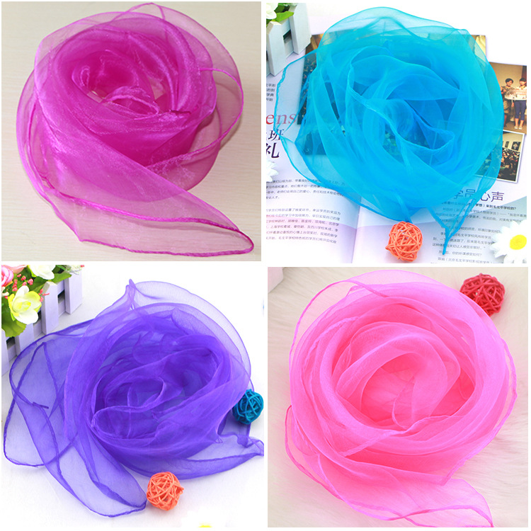 1pc 60x60cm Candy Colors Sheer - Ascot Neck Scarf avis et prix