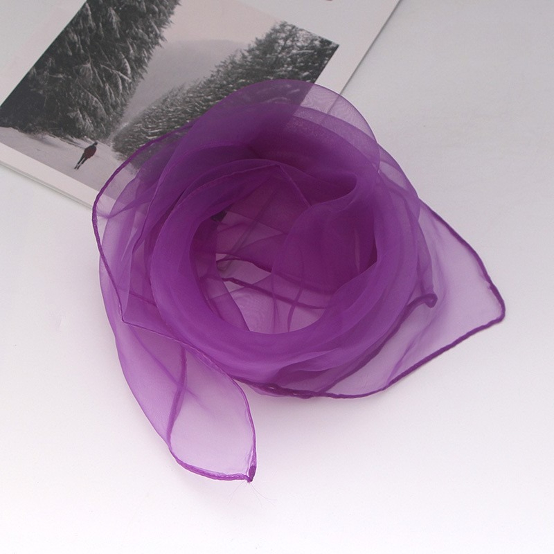 1pc 60x60cm Candy Colors Sheer - Ascot Neck Scarf avis et prix
