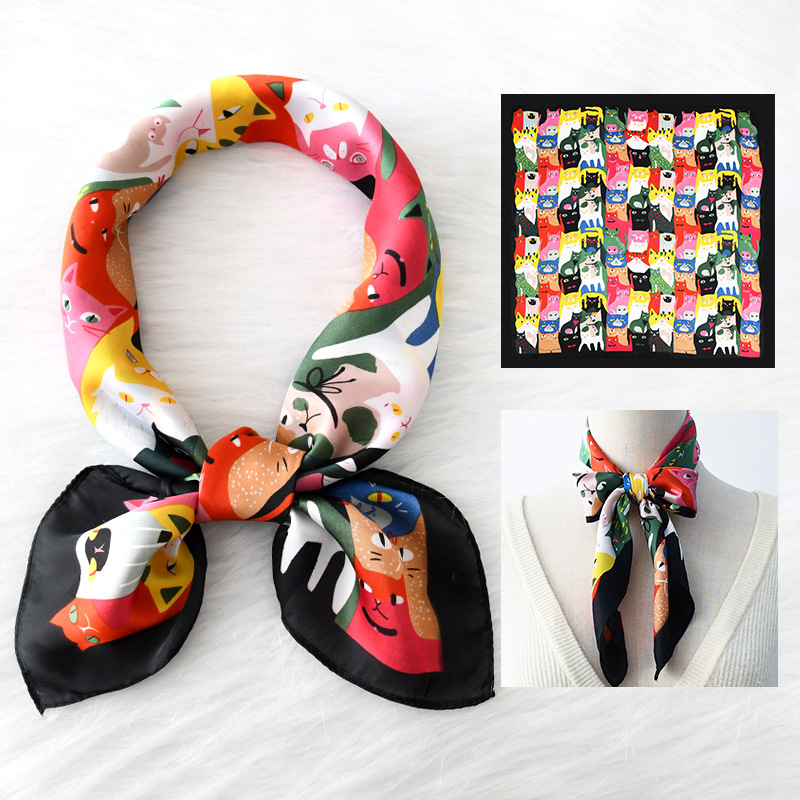 Luxury Silk Square Scarf Women - Scarf Silk Square avis et prix