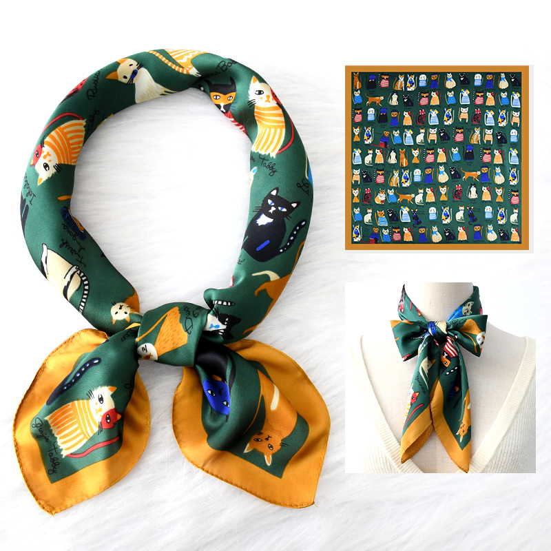 Luxury Silk Square Scarf Women - Scarf Silk Square avis et prix