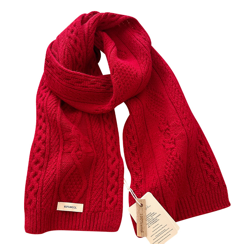Luxury 100% Wool Scarf Women M - Muffler Men Wool avis et prix