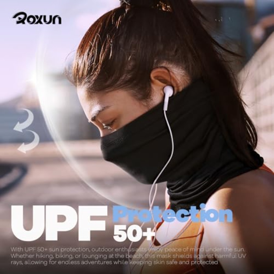 ROXUN 4 Pack Neck Gaiter, Cool - Face Scarf Mask avis et prix