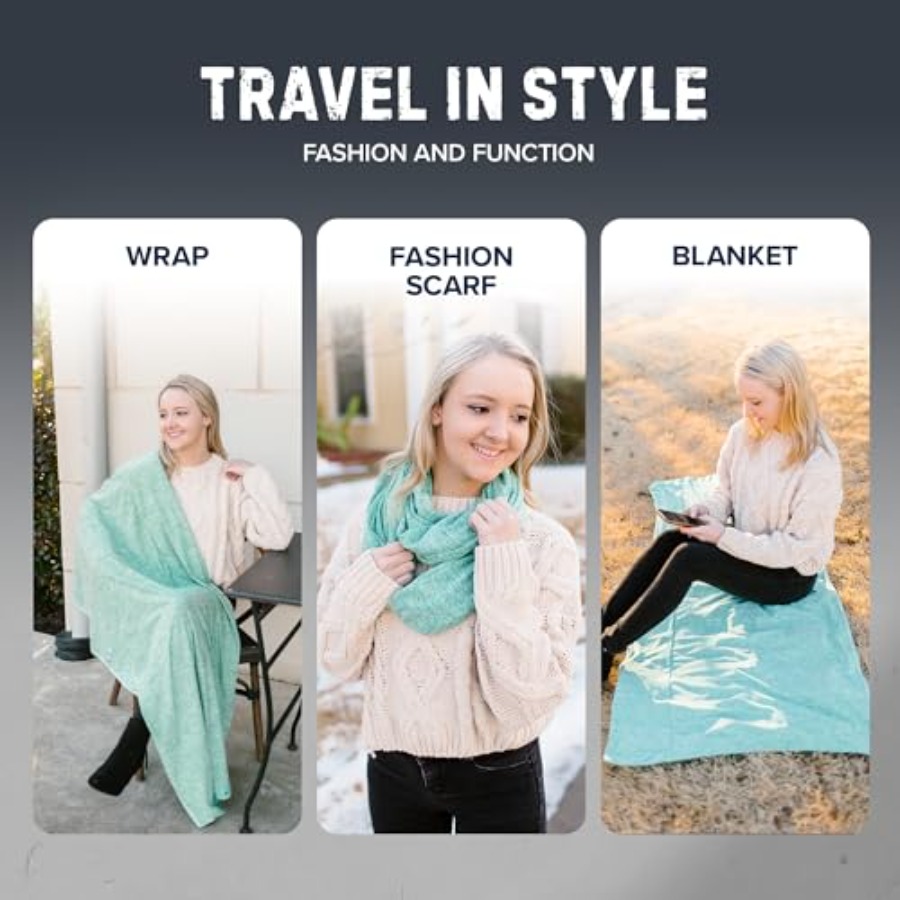 Infinity Travel Scarf Loop wit - Infinity Scarf Knit avis et prix