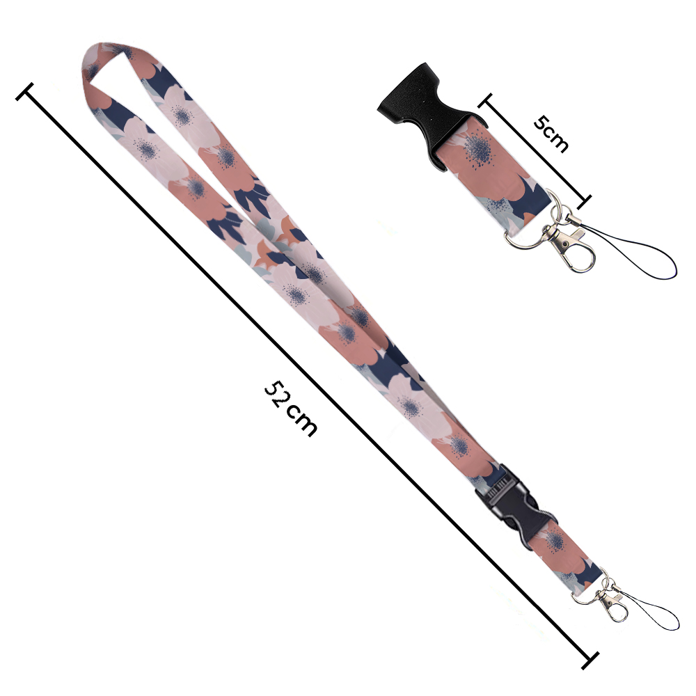Small animals inside flowers P - Lanyard Badge Holder avis et prix