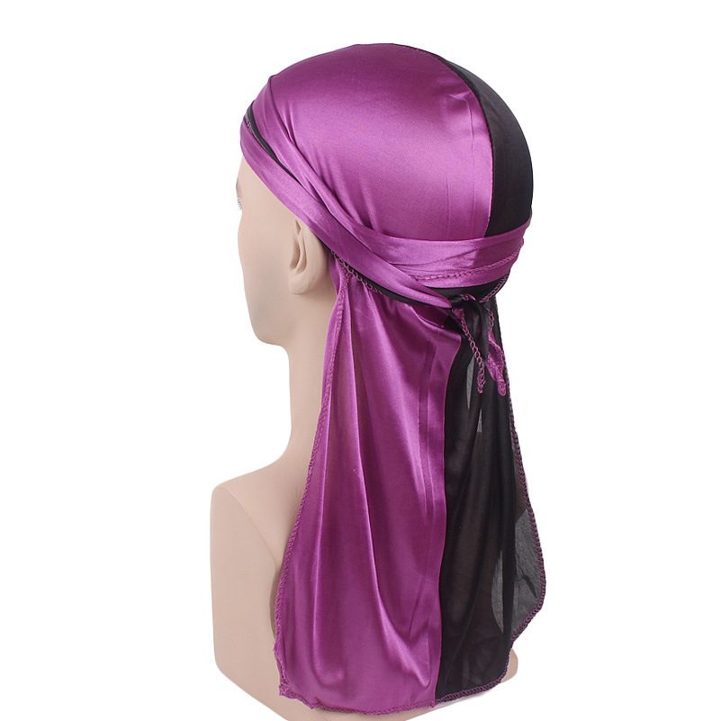 New Silky Durag Long Tail Head - Bandana Doo Rag avis et prix