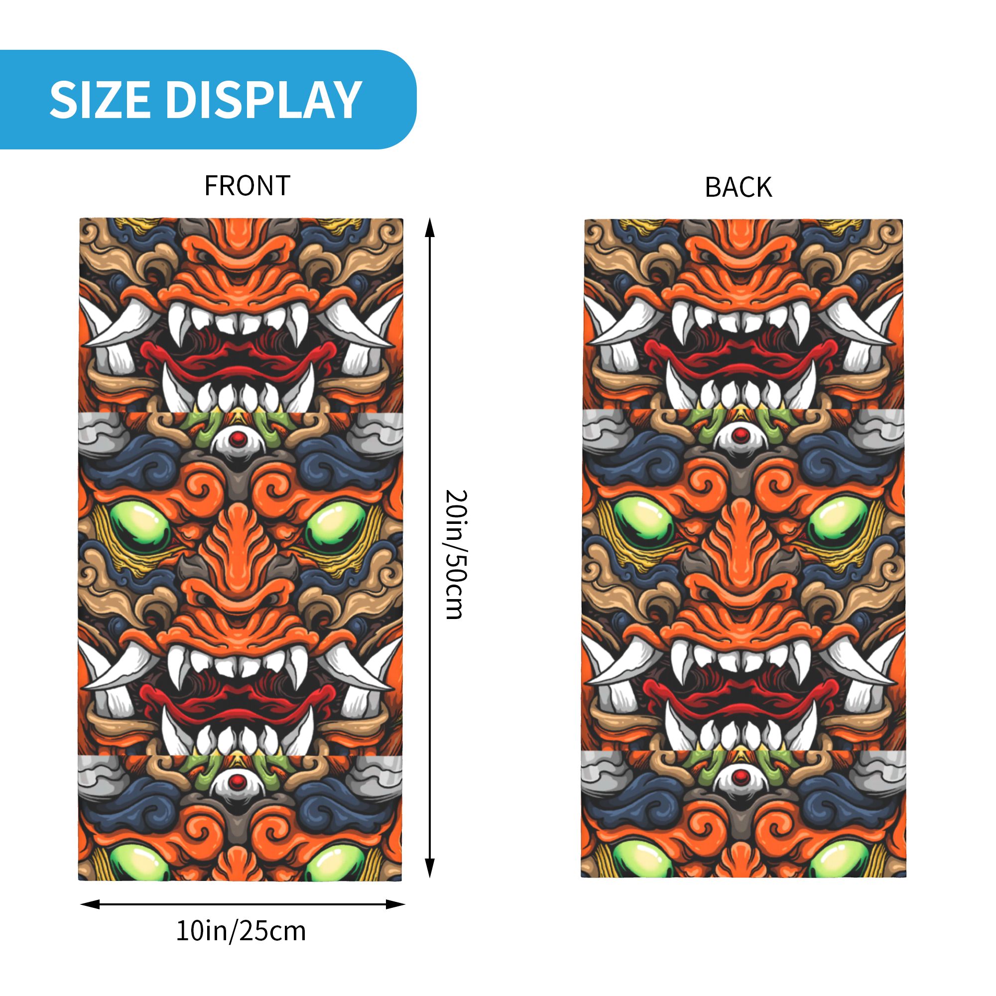 Custom Samurai Demon Oni Winte - Neck Warmer Tube avis et prix