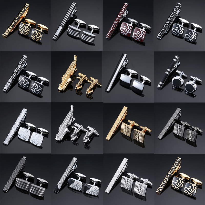 High Quality Cuff links neckti - Tie Bar Set Gift avis et prix