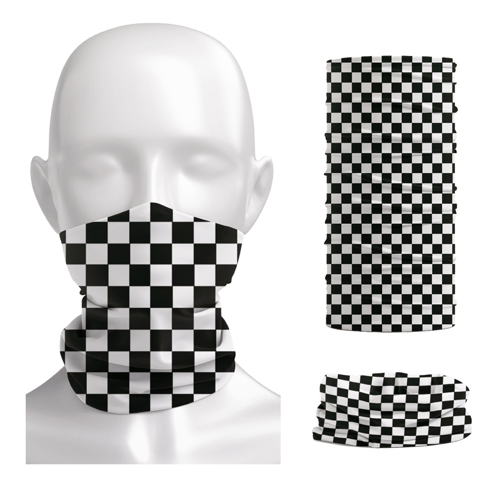Checkered Ska Printed Headband - Neck Warmer Tube avis et prix